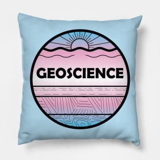 Trans Pride Geoscience Cross Section Pillow