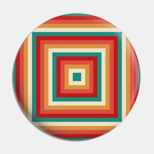 Op Art Squares #1 Pin