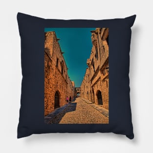 Greece. Rhodes. Old Town. Main Street. Pillow