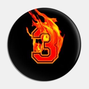 Burning Hot Sports Letter 3 Pin