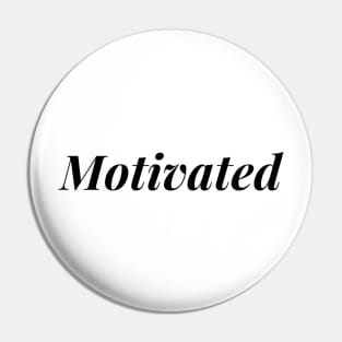 motivated design (black) Pin