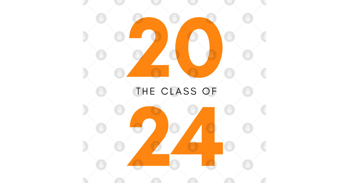 Class Of 2024 Simple Typography 2024 Design For Class Of Senior   52483515 0 