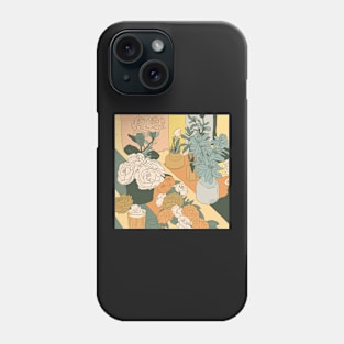 Elegant Floral Line Art Phone Case