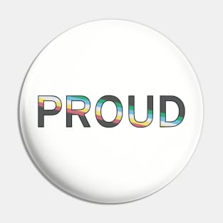 Proud (Disability Pride Colors) Pin