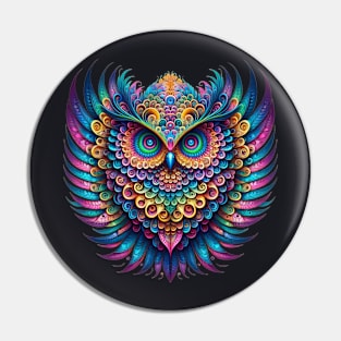 trippy owl Pin