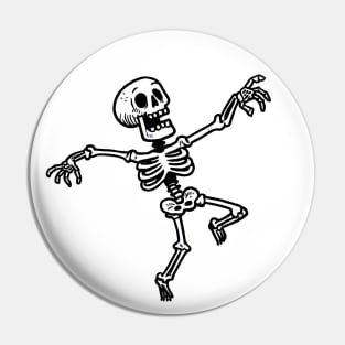 Dancing Skeleton Pin