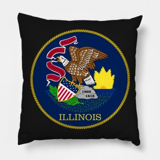 Illinois Coat of Arms Pillow