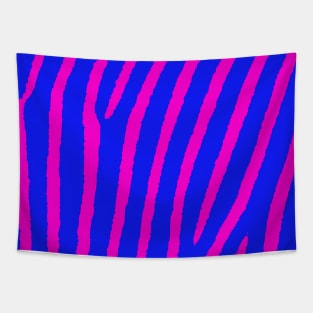 Zebra Print (Pink & Blue) Tapestry