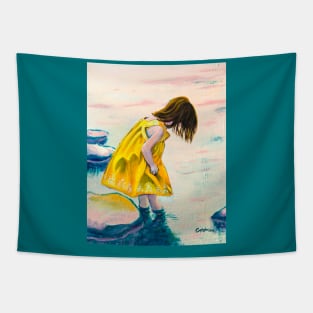 Girl in a Yellow Dress Tapestry