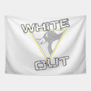 The Penguins are in a White Out Tapestry