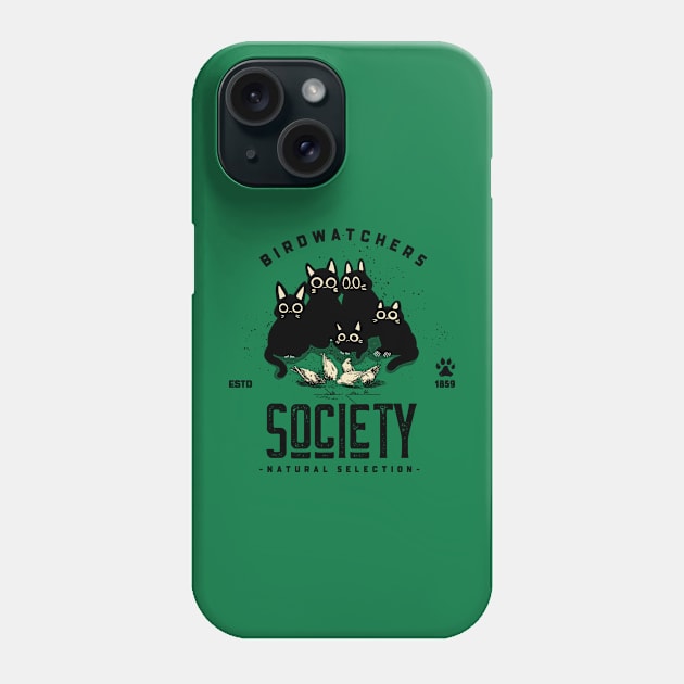 Cat Birdwatching Phone Case by Ionfox