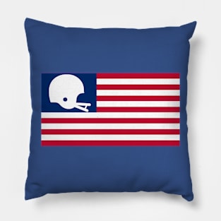 USA Flag Two-Bar Football Helmet Pillow