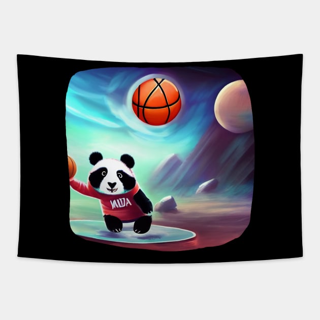 Multiverse Panda Tapestry by Suga Collection