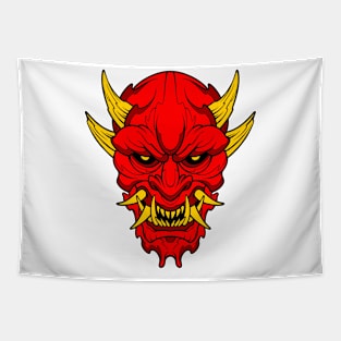 demon oni mask Tapestry