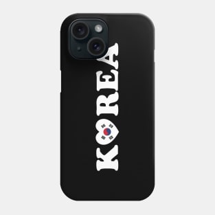 Korea Love Heart Flag Phone Case