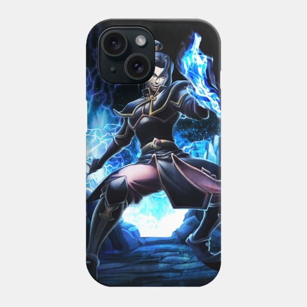 Blue fire queen Phone Case by mcashe_art