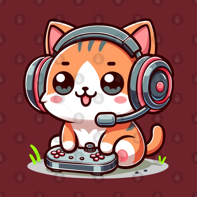 Cat Gaming by Arief Uchiha