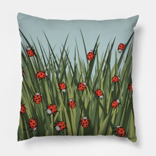 Ladybug Pattern Pillow