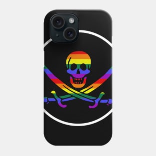 Pirate Rainbow Pride Flag Phone Case