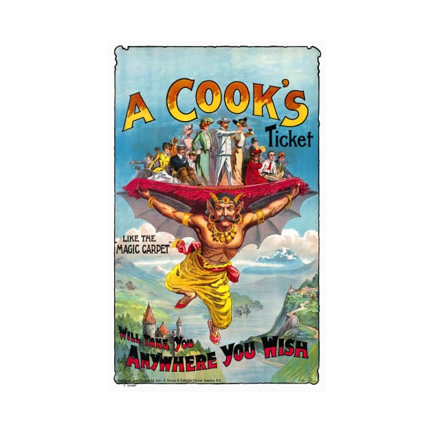 Vintage Travel Poster England A Cook ' s Ticket circus by vintagetreasure