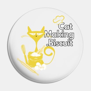 Funny cat making biscuits Pin