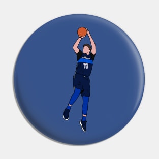 Luka Doncic Fadeaway Pin