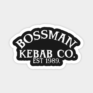Bossman kebab co. British takeaway kebabs Magnet