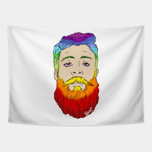 Rainbow beard Tapestry