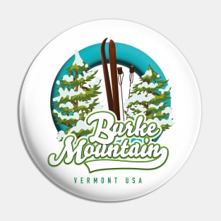 Burke mountain vermont us ski logo Pin