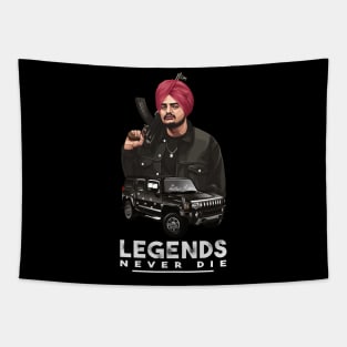 Sidhu Moose Wala: Legend Never Die T-shirt design Tapestry