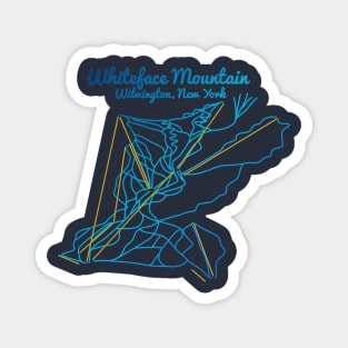 Whiteface Mountain Trail Map Magnet