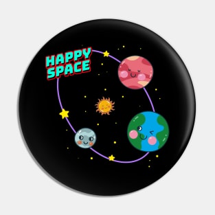 Happy Space | Cute Kids Pin