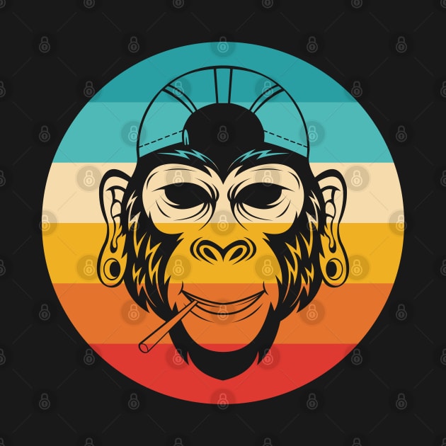 Vintage Reggae Monkey by Dojaja