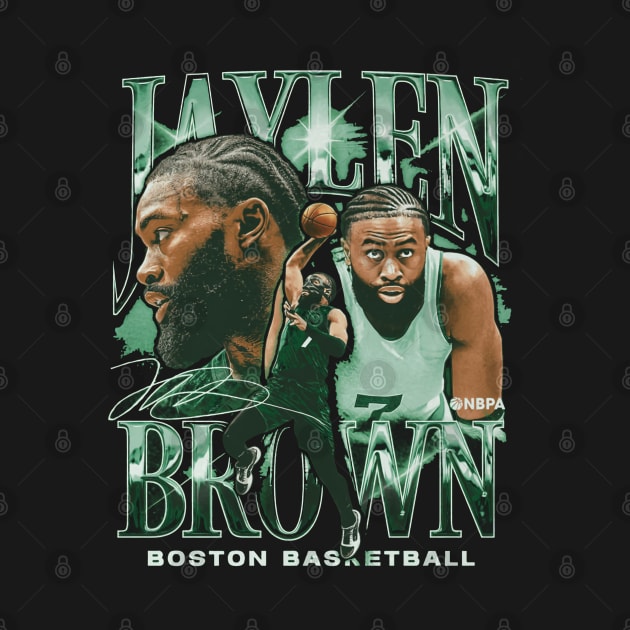 Jaylen Brown Boston Vintage by ClarityMacaws