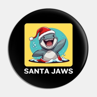 Santa Jaws | Santa Claus Pun Pin