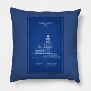 Toledo Harbor Lighthouse - Ohio - AD Pillow