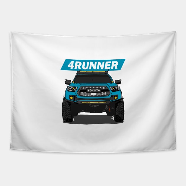 4Runner Toyota Front View - Blue Tapestry by 4x4 Sketch