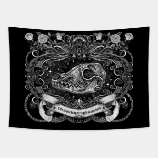 Fox Skull Tapestry