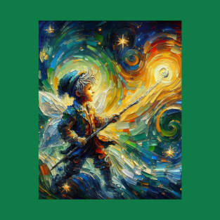 Magic Fairy in Starry Night T-Shirt