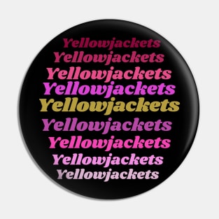 Yellowjackets repeat pattern Pin