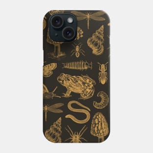 Goblincore Pattern: Frog, Mushroom, Snail, Moth Phone Case