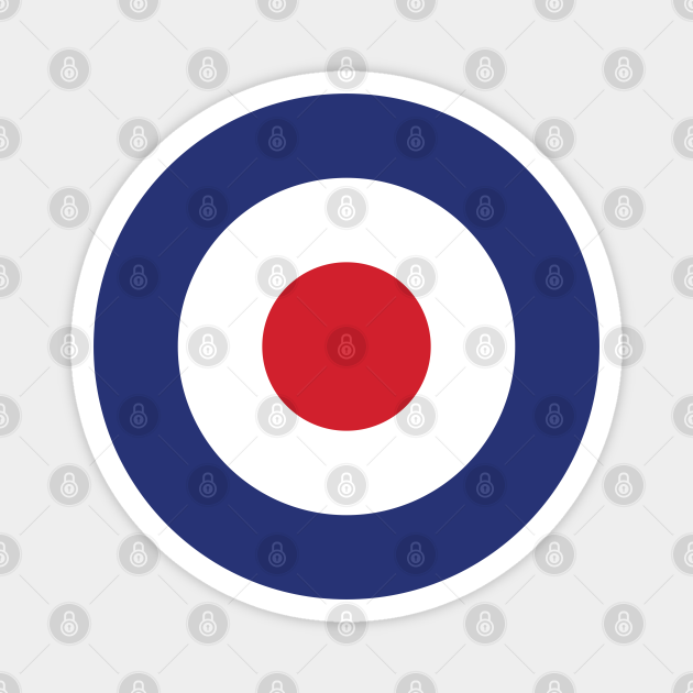Raf Roundel Circle Target Bullseye Mod Royal Air Force Raf Roundel Magnet Teepublic