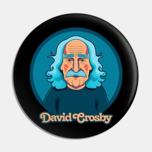 David Crosby  | | |  Retro Original Fan Design Pin