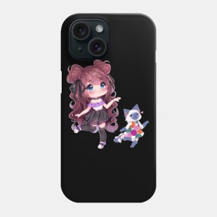 Nessy and Mitzi Sticker Phone Case