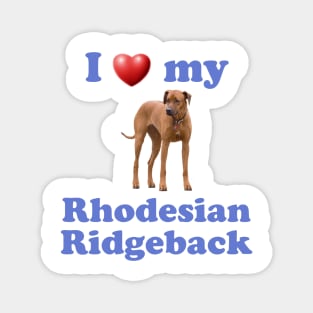 I Love My Rhodesian Ridgeback Magnet