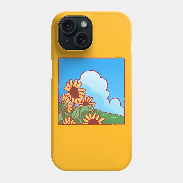 Sunflowers Phone Case by Tinyarts