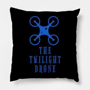 The Twilight Drone - Flying Quadrocopter Design Pillow