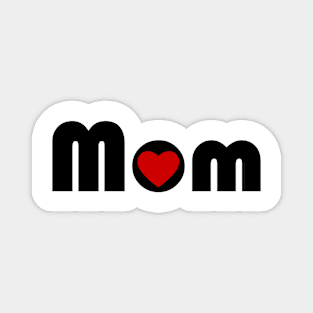 Mom Heart Logo Magnet