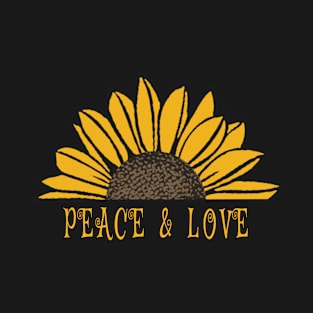 Peace & Love - Sunflower Power T-Shirt