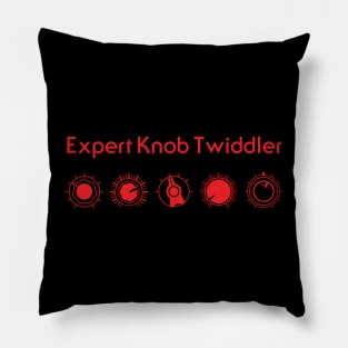 Expert Knob Twiddler (Red) Pillow